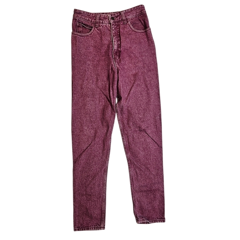 Vintage GUESS Jeans USA Made Burgundy High Rise 90s Marciano Denim size 30